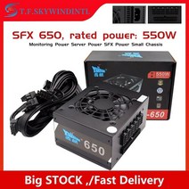650w sfx 마이크로 atx tfx 전원 공급 장치 완전 모듈형 sfx psu 전원 공급 장치 pc 케이스용 활성 pfc pc 게이머, 550w