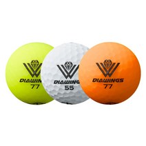다이아윙스 비거리 장타 골프공M3(무광)(1알) 남여공용, 다이아윙스 비거리 장타 골프공M, 옐로우