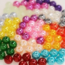 DIY용 8mm구슬 펄구슬 자작채비 채비튜닝용 컬러구슬 쭈꾸미자작채비 문어자작채비 다운샷자작채비 야광구슬, 8mm구슬 골드(30개입)