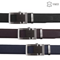 바찌(VACCI) 남성 정장 자동버클 사피아노 소가죽 자동벨트 VC23M03