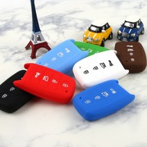[3G MALL] 올뉴쏘렌토 K5 더뉴K3 니로 스마트키 실리콘 키케이스 실리콘키케이스, 레드