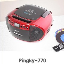 [어학용카셋트] 롯데 블루투스 MP3CD 포터블카세트 핑키-770 USB재생 FM AM 라디오