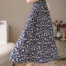 욜케이유 여성 여자 롱 치마 꽃무늬 데일리 바캉스 플라워 스커트
