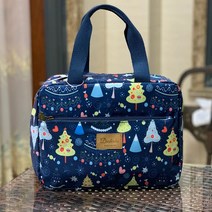 회사원도시락가방 방수 옥스포드 천토트백 직장인 있음 밥 도시락통 주머니 대용량 마미 핸드백 4665187007, 감색 트리