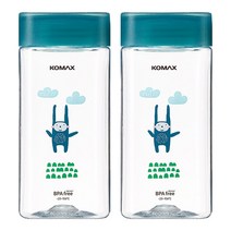 코멕스 동물원 네모물병 블루 430ml X 2개