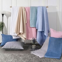 여름 풍기 인견 100% 충무 줄누비 피그먼트 워싱 이불, 이불Q 단품, 연그레이