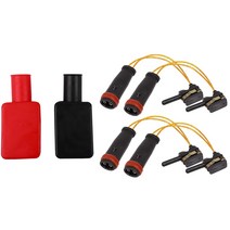 6Pcs 자동차 액세서리: 4 브레이크 패드 마모 센서 및 2 배터리 긍정적이고 부정적인 보호 커버, 한개옵션0