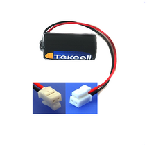 Tekcell 텍셀 CR123A 2PB 컨넥터 3V 화재 연기 가스감지기 현대방재산업 단독경보형감지기 TWD CR-123A 리튬배터리