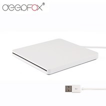 외장cd롬 플레이어 odd deepfox 하드 플라스틱 usb 2.0 sata dvd, 하얀