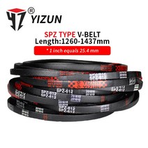 농기계YIZUN SPZ/3V 타입 SPZ1260 ~ 1437mm 하드 와이어 고무 드라이브 피치 길이 둘레 산업용 트랜스미션, 03 SPZ1270mm Lw 3V500_01 1 개