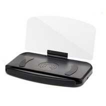 HUD 자동차 무선 속도 프로젝터 GPS 디지털 전자 헤드 최대 디스플레이 HUD 나이트 비전 앞 유리, [02] with wireless charge