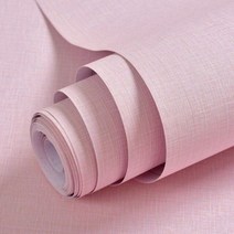 린넨 패턴 자체 접착 벽 스티커 욕실 주방 필름 방수 단색 벽지 침실 거실 장식, 30cmx50cm, linen pink