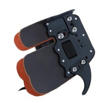 서바이벌 페인트볼 Toparchery New 1pc 모조 소 가죽 아처 핑거 가드 블루, black