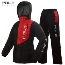 오토바이 낚시 성인 전기 비옷 정장 방수 모터 사이클 폴 레인, 빨간_M