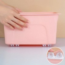 색깔마트 흰색 접착식 롤러 4pcs 인테리어 쓰레기통 바퀴달린 화분 받침 L0003, 블랙