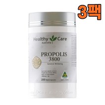 Healthy Care 헬씨케어 프리미엄 프로폴리스 3800mg 200캡슐, 3팩