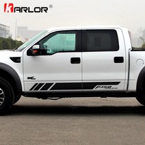 포드 레인저 랩터 F150 픽업용 자동차 차량용 양면 스티커 데칼 장식 1쌍, 03 GRAY_03 F350