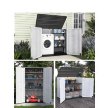 이동식 조립식 창고 주택 정원 옥상 간이 수납 정리함, 1. 125cmX73cmX104cm