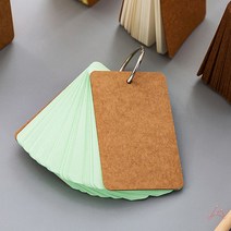 링 컬러 메모지 크라프트 작문 메모지제작 영어, 핑크, 핑크, 1개