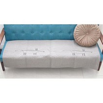 독특한 여우 그림 부드러운 쇼파 패드 센스있는, 선택사항_4인/여우자수 오렌지