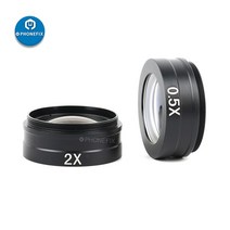0.5X 0.35x2 배 바로우 보조 대물 렌즈 42mm 10A 180X C-MOUNT 산업 비디오 현미경 카메라, 0.5X 및 2.0X