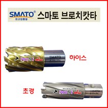 SMATO 스마토 브로치컷터 HSS-35mm 25L(규격 선택해주시기 바랍니다) 브럿치컷터 악마의발톱 드릴 기리 천공 브로치캇타 마그드릴장착 드릴비트 홀쏘 탱크, 50(25L)