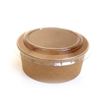 CLS+] 크라프트 컵용기 뚜껑 세트 50개 800ml, 1개입