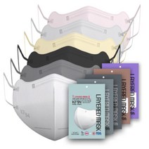 [메디치] 국산 원자재 KF94 새부리형 마스크 100개(25개입 포장/4중필터)여름 통풍, 라이트그레이, 대형