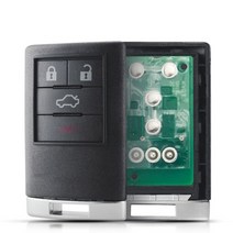 차키 자동차키 KEYYOU 4/5/6 버튼 캐딜락 CTS 2008-2013 Escalade 2007-2014 SRX STS DTS FCCID OUC6000066 315Mhz 용 키, 4 Buttons