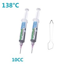 Paste FLUX 납땜용제 도금액 액상 솔더윅 무연 138도 솔더 페이스트 플럭스 무세척 솔더링 페이스트 솔더 주석 플럭스 납땜 인두 iphone pcb bga led 수리, 35g 2개