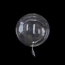 와우파티코리아 투명웨이브풍선 공예전용 pvc(20인치), 1개, 18인치