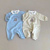 돌아기 백일아기 봄 옷 선물 카라 슈트 바디 수트 200일아기 문센룩