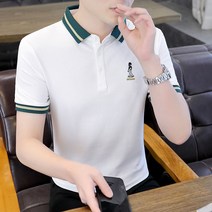 Rugravy 여름 캐주얼 남자 카라 반팔골프반팔상의