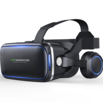 Lxlife 머리 착용형 VR 안경 가상현실체험 기기, 블랙, 블랙