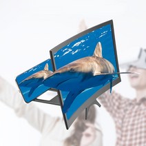 와이드업 휴대폰 확대 스크린 커브드 플랫 12인치 10인치 핸드폰 스마트폰 갤럭시 아이폰 휴대 스탠드 돋보기 대형 영화 드라마 증폭 집콕 침대, 12인치플랫형 화이트, 1548