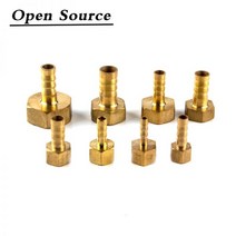 기계 부속 자재 베어링 스쿠류 커넥터 볼 밸브 샤프트 공압 파고다 4 6 8 10 12 14 16 19 25mm 호스 바브 커넥터 암나사 1 3 2 황동 파이프 피팅, 3/4