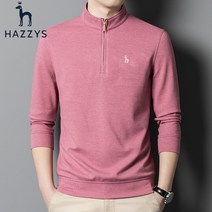 헤지스 터틀넥 지퍼 긴팔 티셔츠 캐주얼 바디 셔츠