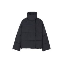 여성 FELLOW 하이넥 드로우스트링 비건 패딩1732-13027 BLACK HWO28FROT001BK