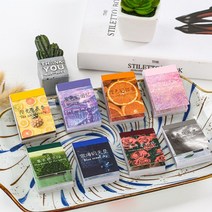 인스타 감성 일상 배경 사진 다꾸 스티커북 8종 다이어리꾸미기, 7.샤베트 (ST-2484)