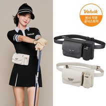 볼빅 여성용 프리미엄 벨트 파우치 힙색, 블랙