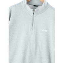 (XL)FCMM 맨투맨 티셔츠 그레이 면 반집업50