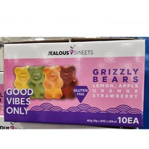 질러스 스위츠 비건 그리즐리 베어젤리 400g / 40g x 10pk 코스트코 657586