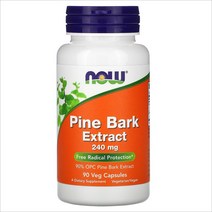 나우푸드 파인 바크 소나무껍질 추출물 240 mg 90캡슐 Pine Bark, 1개, 기본
