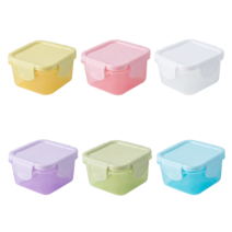 홈스윗홈 미니 용기 밀폐용기 세트 60ml/150ml 6개, 150ml