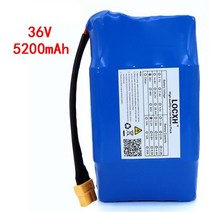 36V 5.2 4.4AH 리튬 이온 충전식 배터리 팩 5200 4400mAh 균형 스쿠터 호버 보드 외발 자전거, 36V 5.2Ah, 1개