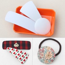 [펠트친구] 플라스틱프레임(4개) / 헤어 악세사리 핀 만들기 꾸미기 부자재 공예 diy, 사각(소)