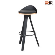 주식회사도리퍼니처 도리퍼니처 마샹드 바텐 / 고급 블랙 호두나무 고주파 테이블 아일랜드 식탁 의자, 단일옵션