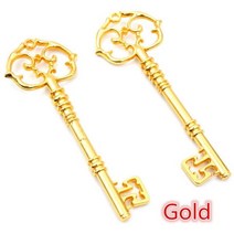 83x31mm 2pcs 청동 녹색 골드 색상 골동품 실버 도금 키 수제 매력 펜던트 팔찌 목걸이 DIY, Gold