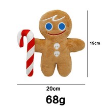 Aolaite The cutest plush toy 국경을 넘는 쿠키런 킹덤 진저브레드 맨 봉제 장난감 시뮬레이션 인형 제조 업체를 매핑하고 샘플링, 진저브레드맨, 보여진 바와 같이