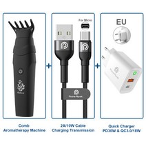 인기추천Bukhoon 휴대용 핸드 헬드 아로마 디퓨저 새로운 빗 모양 아랍어 중동 USB 충전기 전기 아로마 버, 05 AD EU Charger Cable